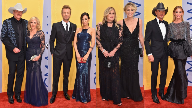 Illustration for article titled All the Country Royalty Wore Leather and Lace on the 50th Annual CMAs Red Carpet